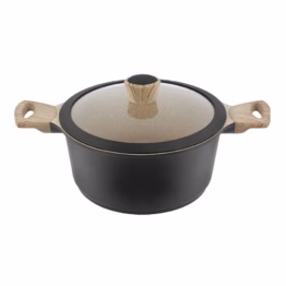 Kastrul Granite 20cm, klaaskaanega