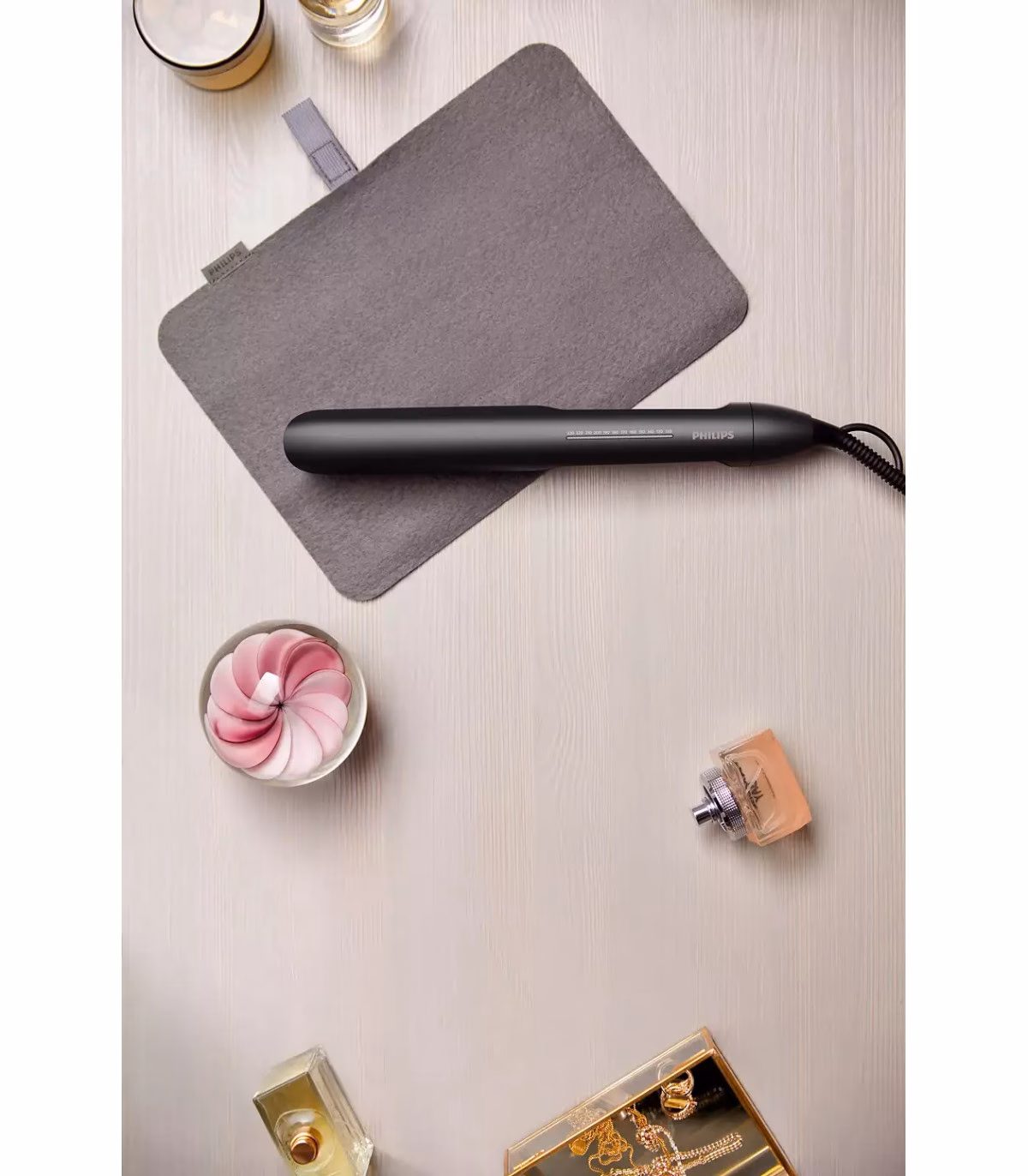 Juuksesirgendaja Philips ThermoShield,metalne heleroosa - Image 4