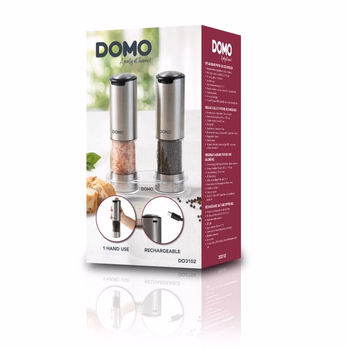 Elektriline soola- ja pipraveski Domo, laetav - Pilt 14